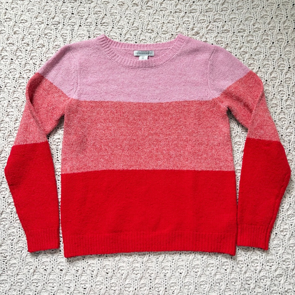 Cupcakes & Cashmere Sweater - Women’s Colour Block Knit Sweater - Size Small
